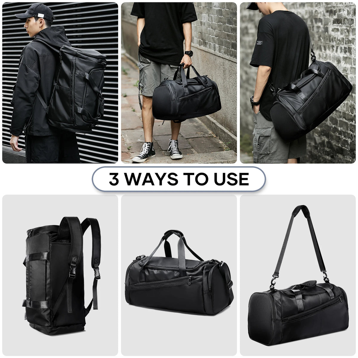 Wet Pocket Travel Duffel Bag
