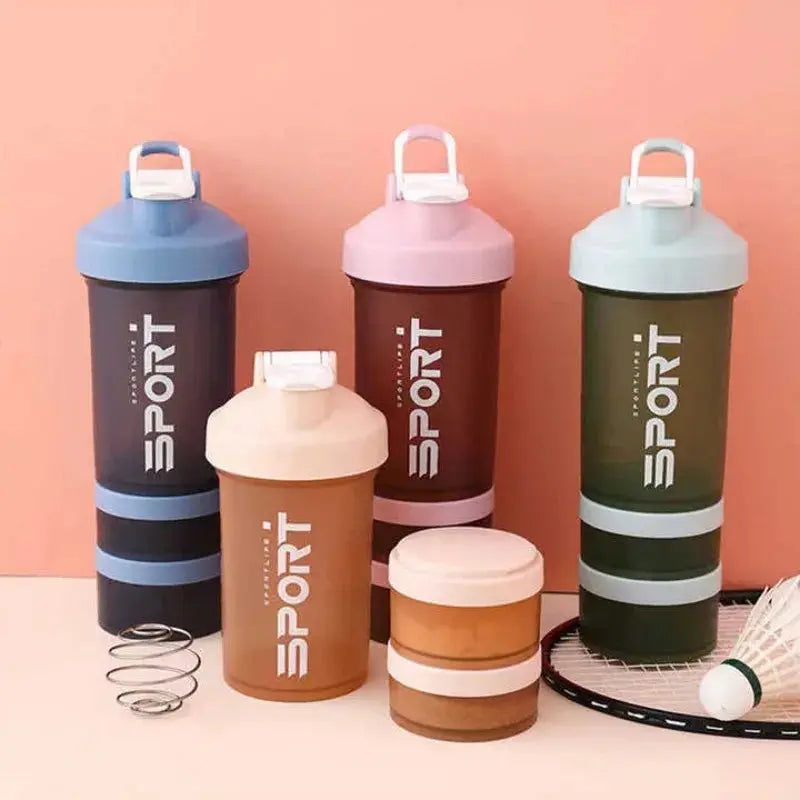 450ml Three-Layer Protein Shaker Bottle