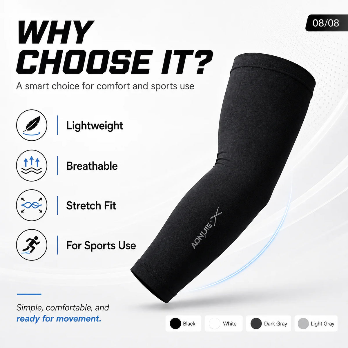 Sports Compression Arm Sleeves