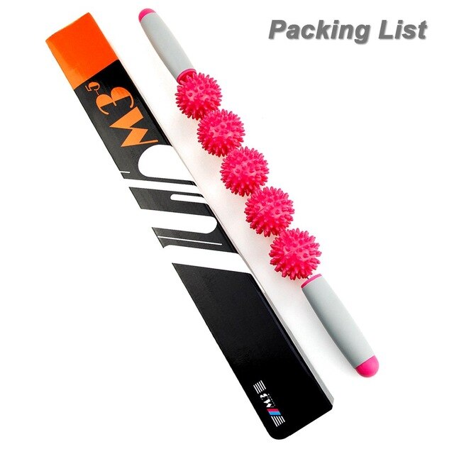 Roller Massage Roller Stick with Point Spiky Ball Back Roller