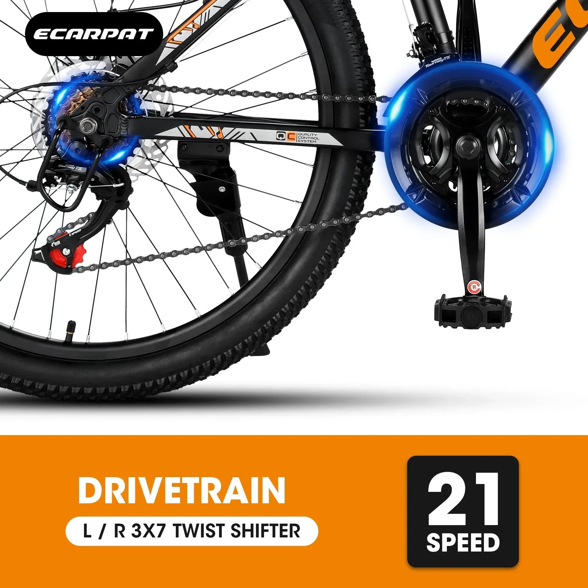 City-Cruizer – 24" Carpat™ ALUMINIUM Mountain Bike (21-Speed,
