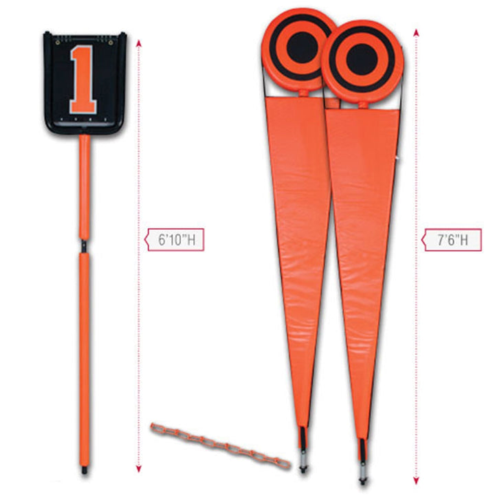 Bull's Eye Training Targets with Chain