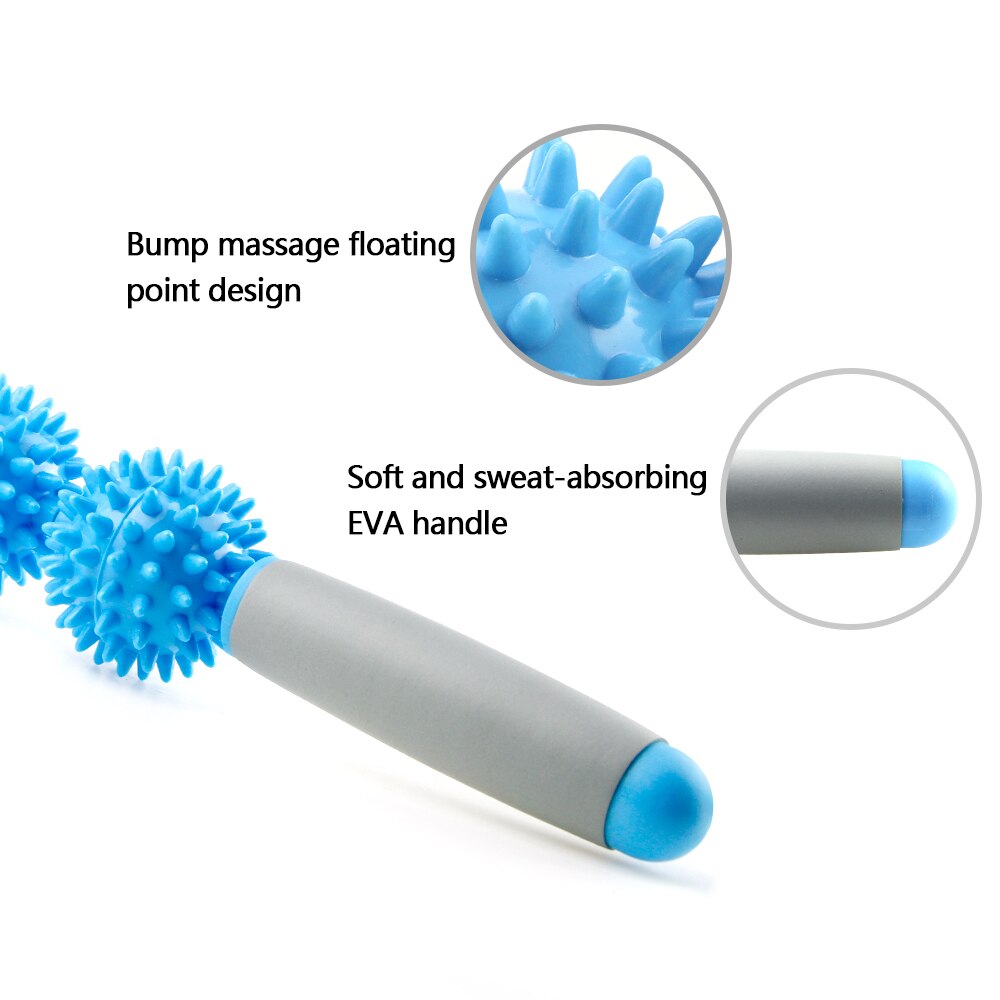 Roller Massage Roller Stick with Point Spiky Ball Back Roller