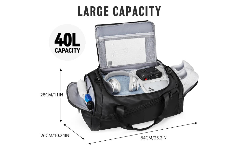 Wet Pocket Travel Duffel Bag