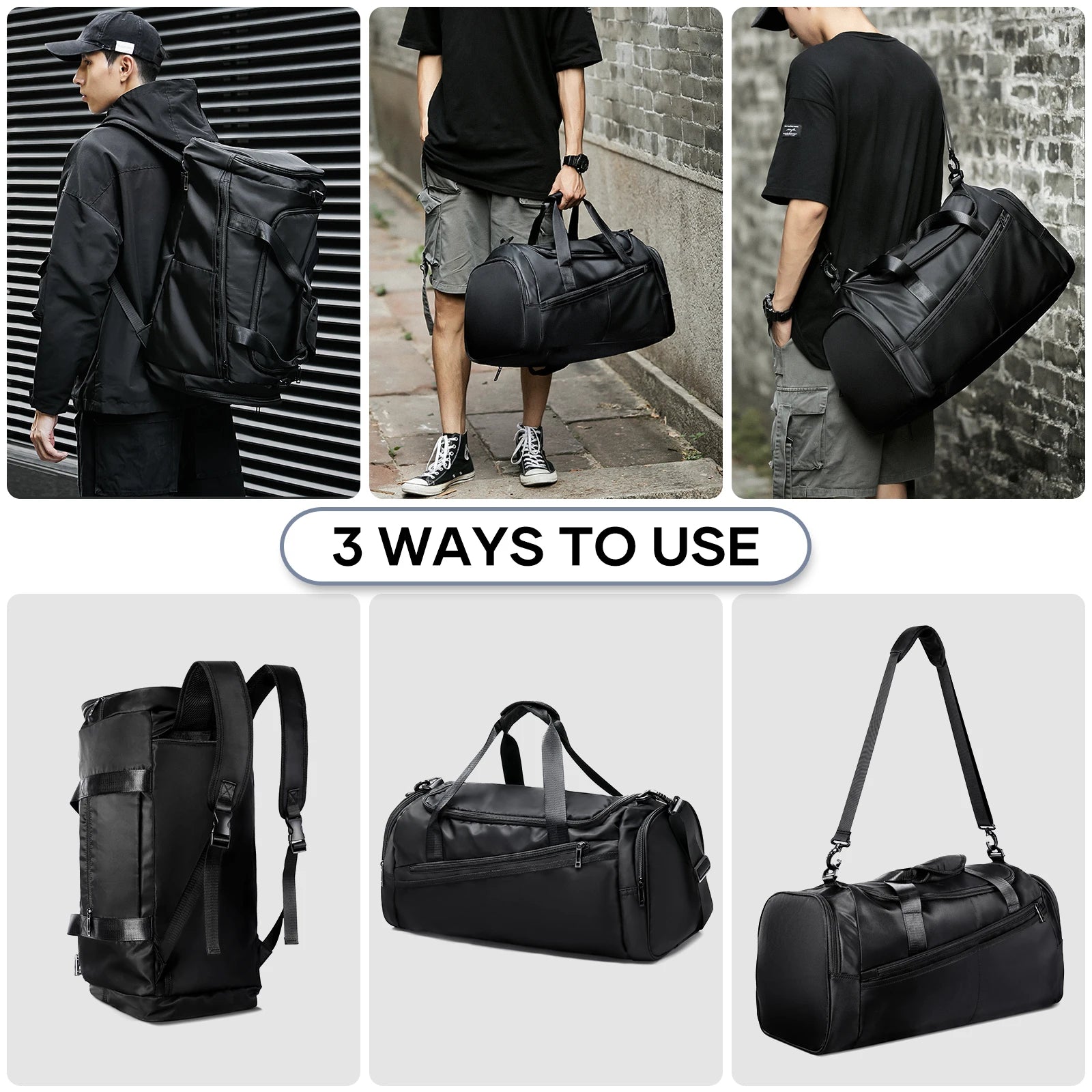 Wet Pocket Travel Duffel Bag
