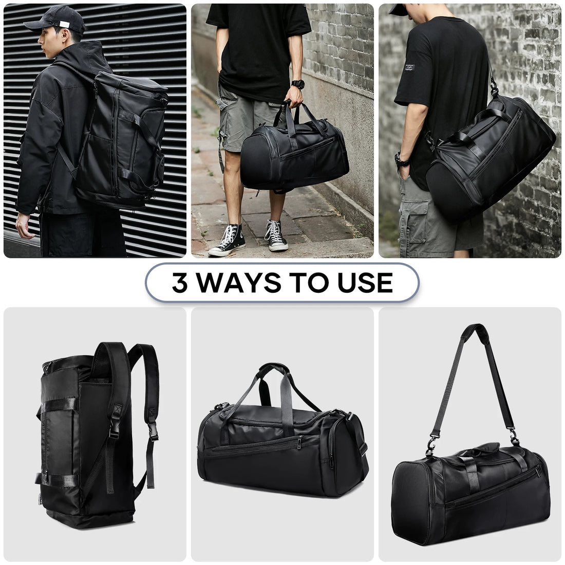 Wet Pocket Travel Duffel Bag