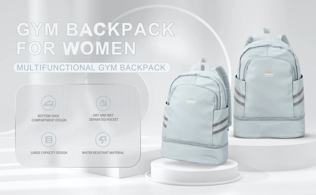 Women's Gym Backpack with Shoe Compartment