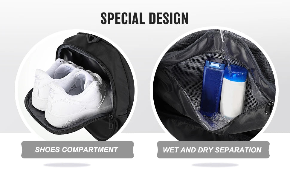Wet Pocket Travel Duffel Bag