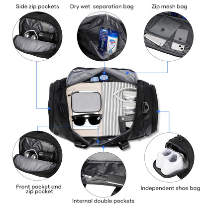 Wet Pocket Travel Duffel Bag