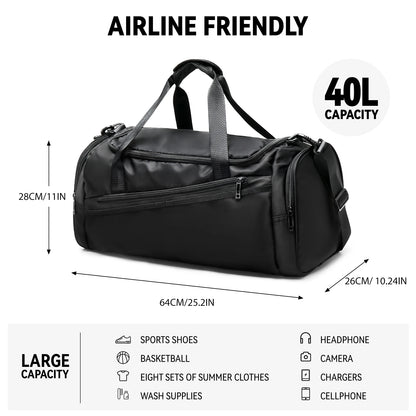 Wet Pocket Travel Duffel Bag