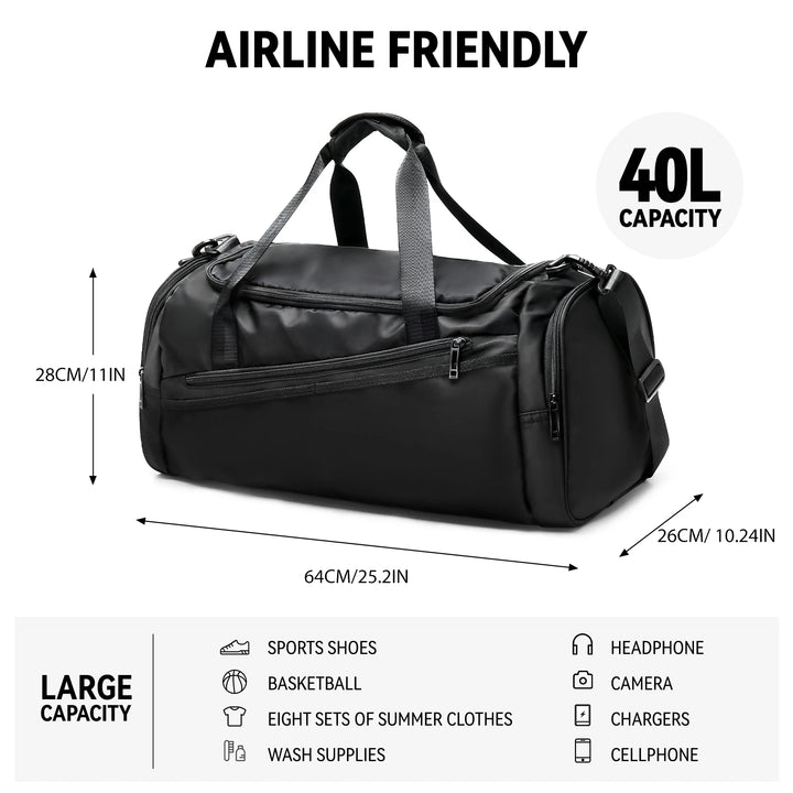 Wet Pocket Travel Duffel Bag
