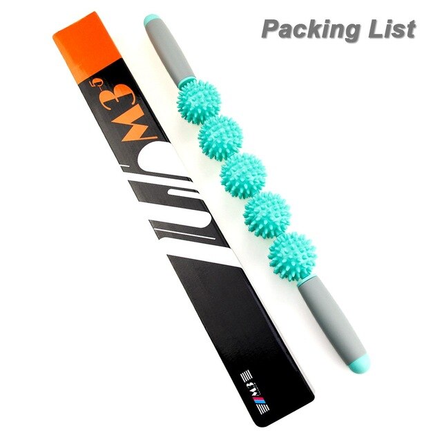 Roller Massage Roller Stick with Point Spiky Ball Back Roller