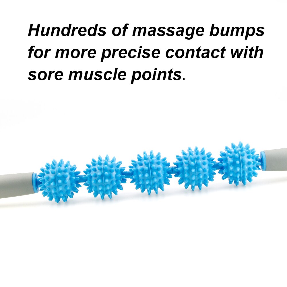 Roller Massage Roller Stick with Point Spiky Ball Back Roller