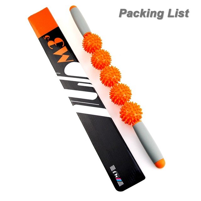 Roller Massage Roller Stick with Point Spiky Ball Back Roller