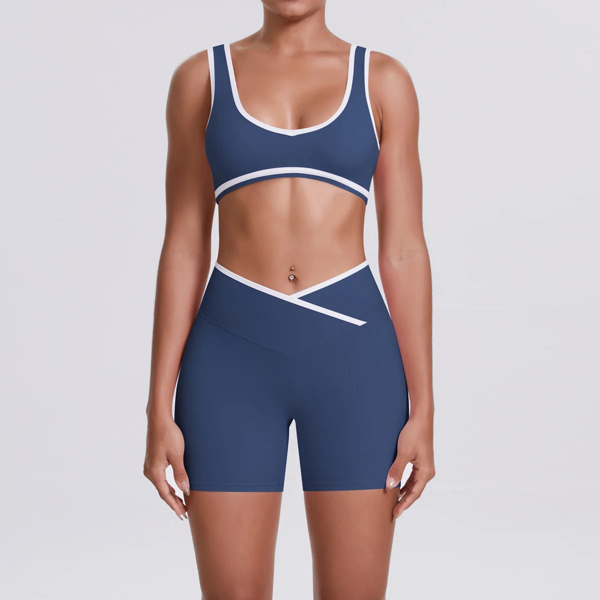 Quick-Dry Camisole Sports Bra & Shorts Set