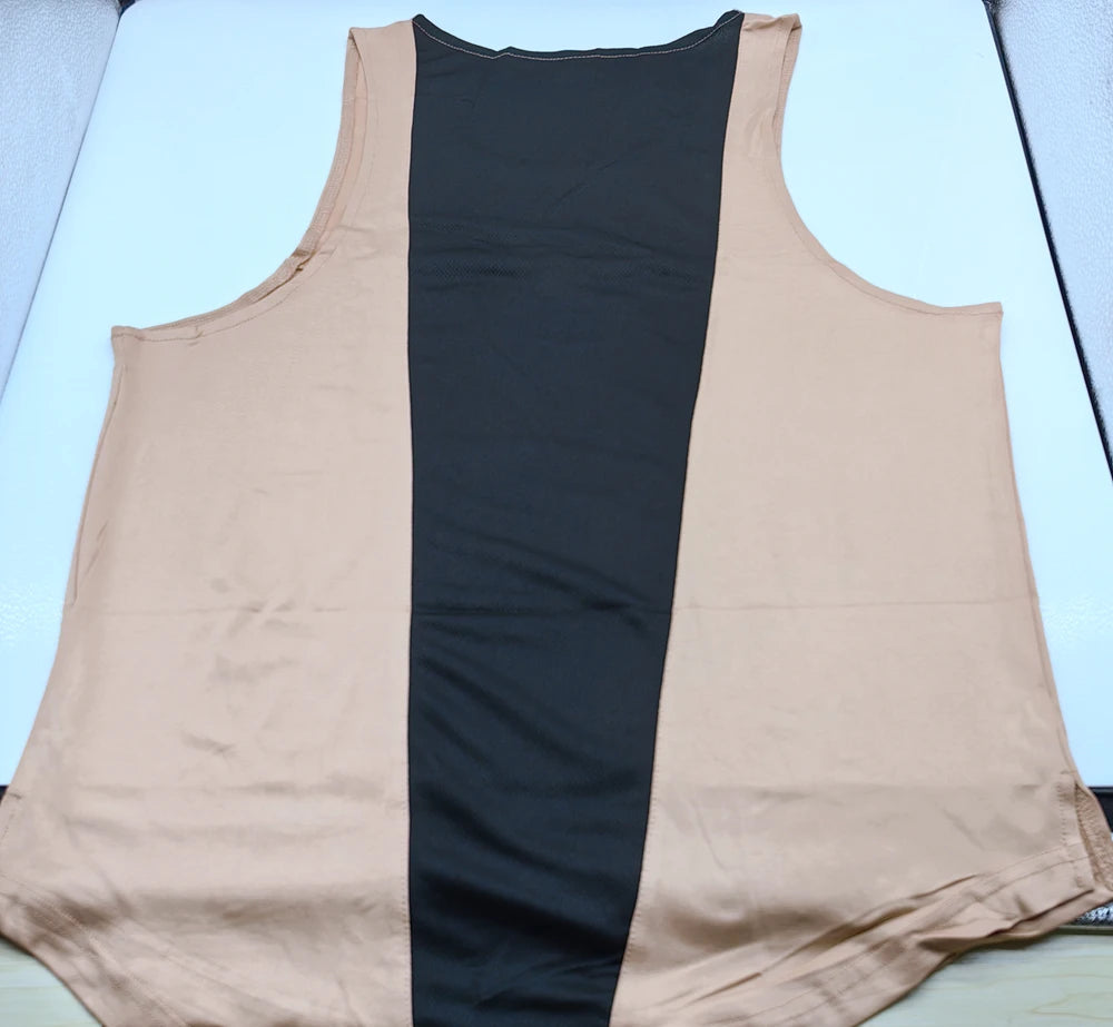 Men's Mesh Splice Tank Top