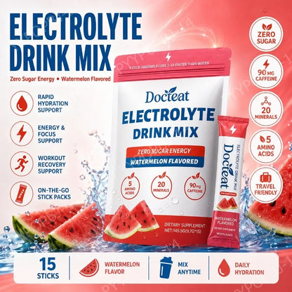 Watermelon Electrolyte Hydration Sticks