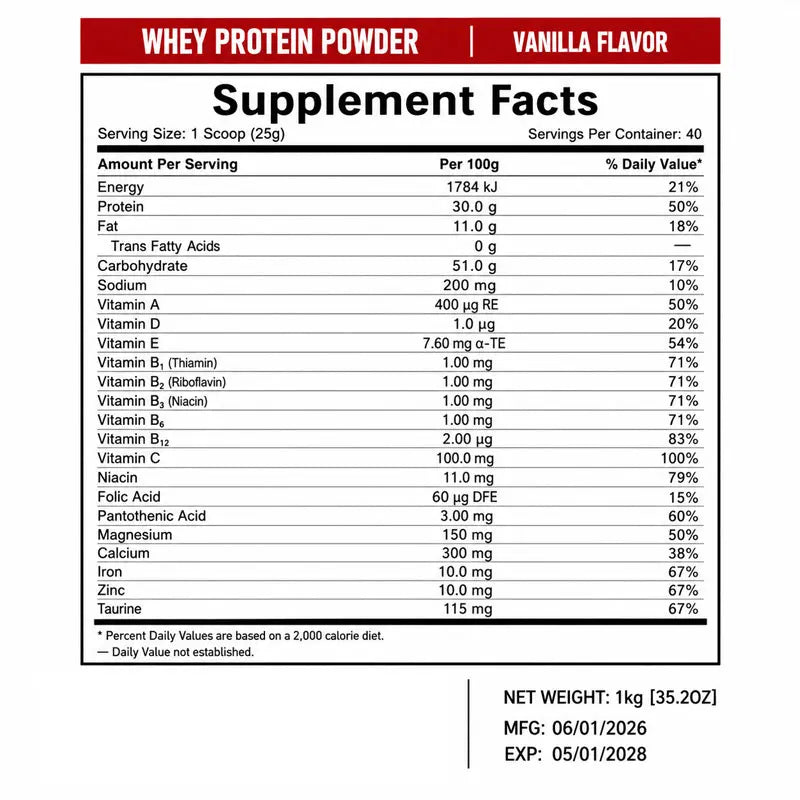 Gold Ratio Whey Isolate Protein Powder