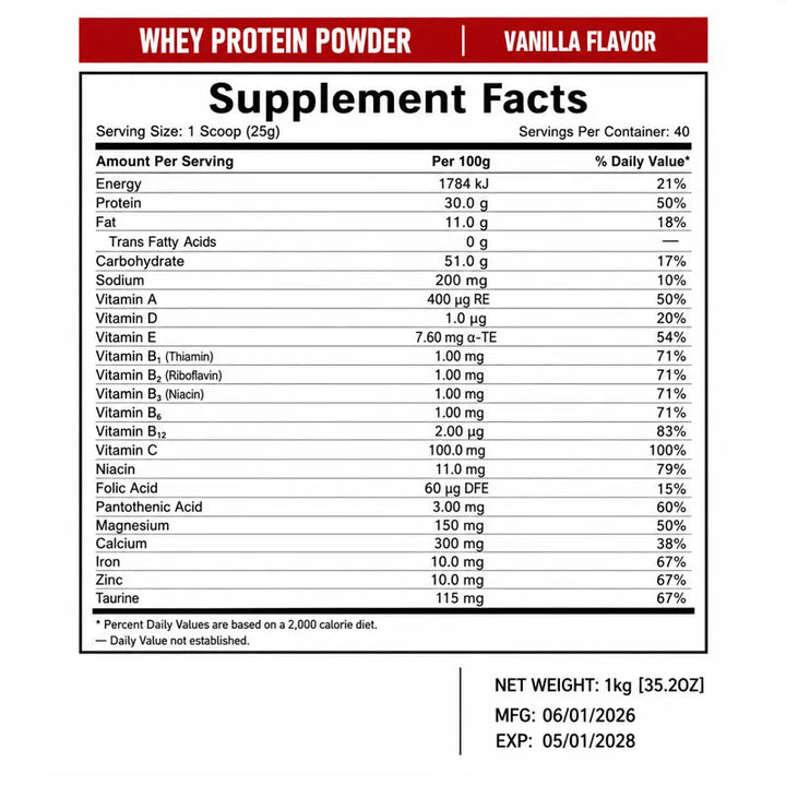 Gold Ratio Whey Isolate Protein Powder