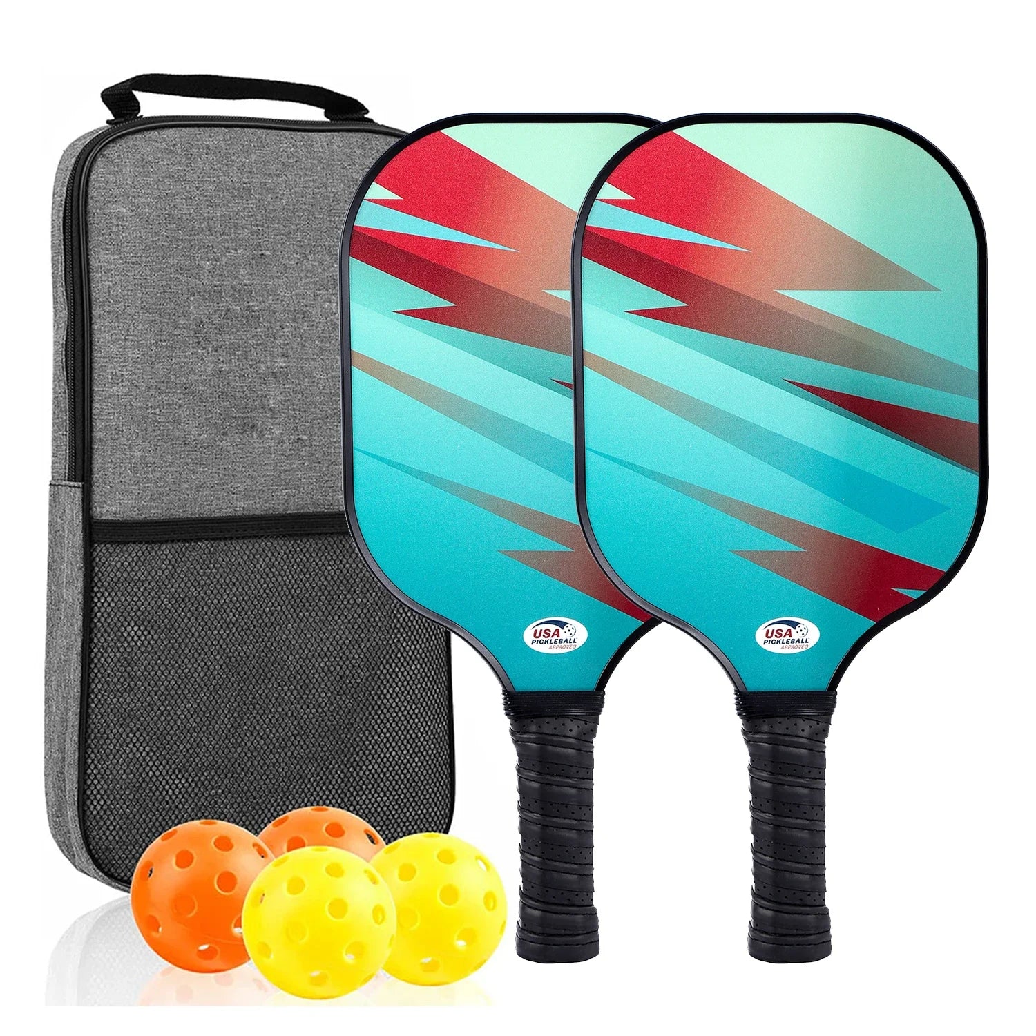 USAPA-Approved Fiberglass Pickleball Paddle Set