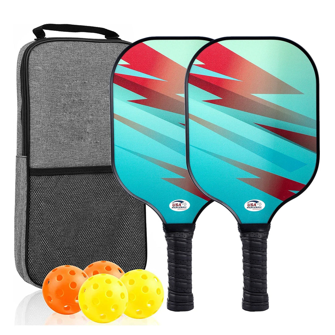 USAPA-Approved Fiberglass Pickleball Paddle Set