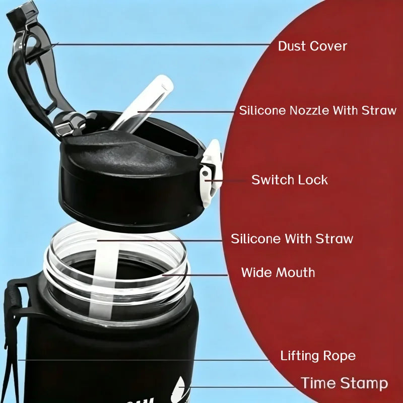 Time-Tracking Sports Water Bottle