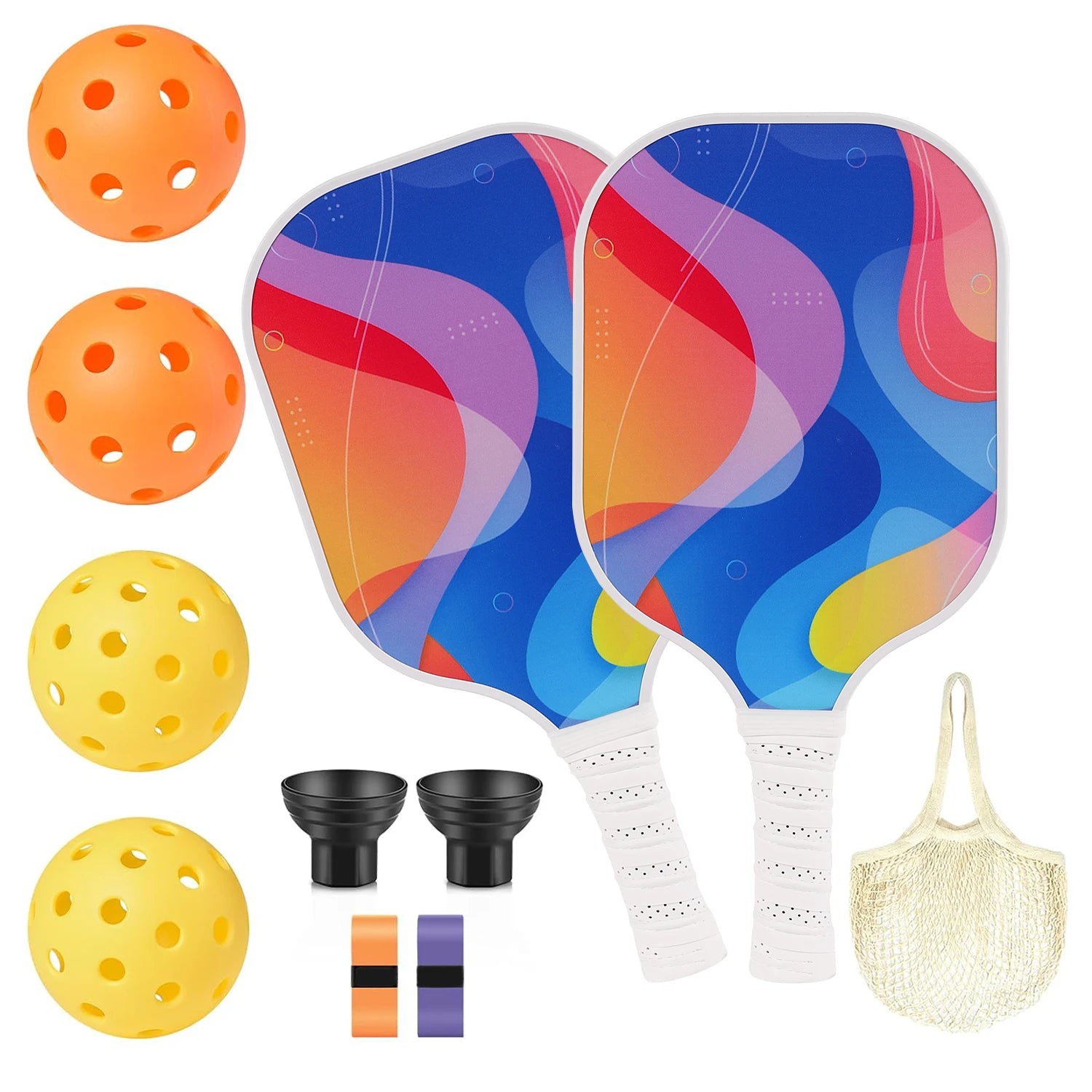 USAPA-Approved Fiberglass Pickleball Paddle Set
