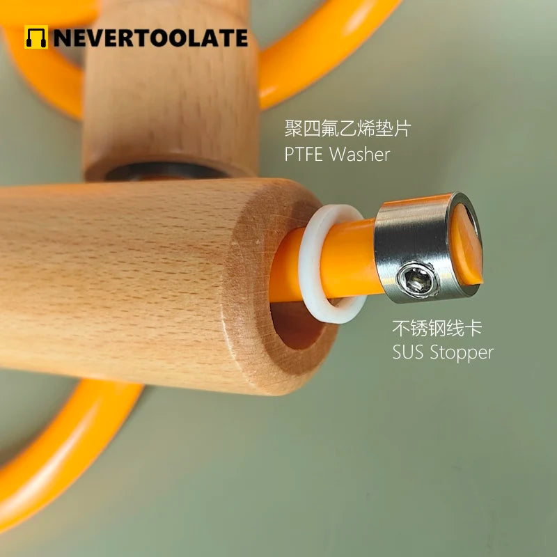 Heavy Weighted Jump Rope (3.2m, Wood Handle)