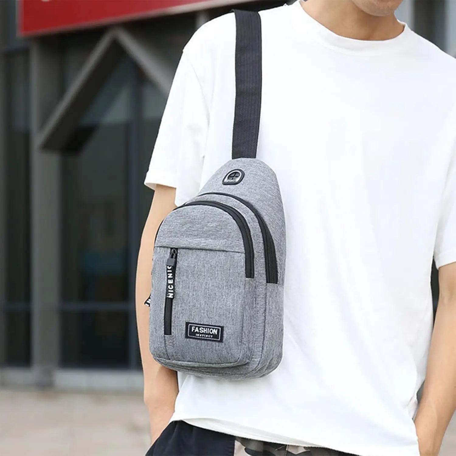 USB Charging Anti-Theft Sling Bag