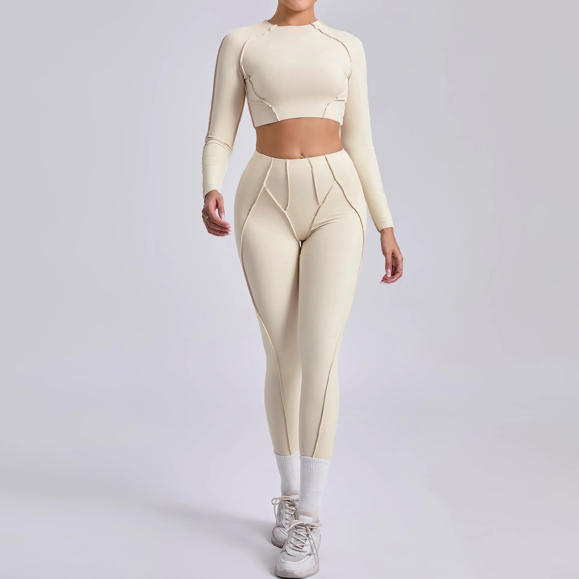 Long-Sleeve Push-Up Yoga Tracksuit