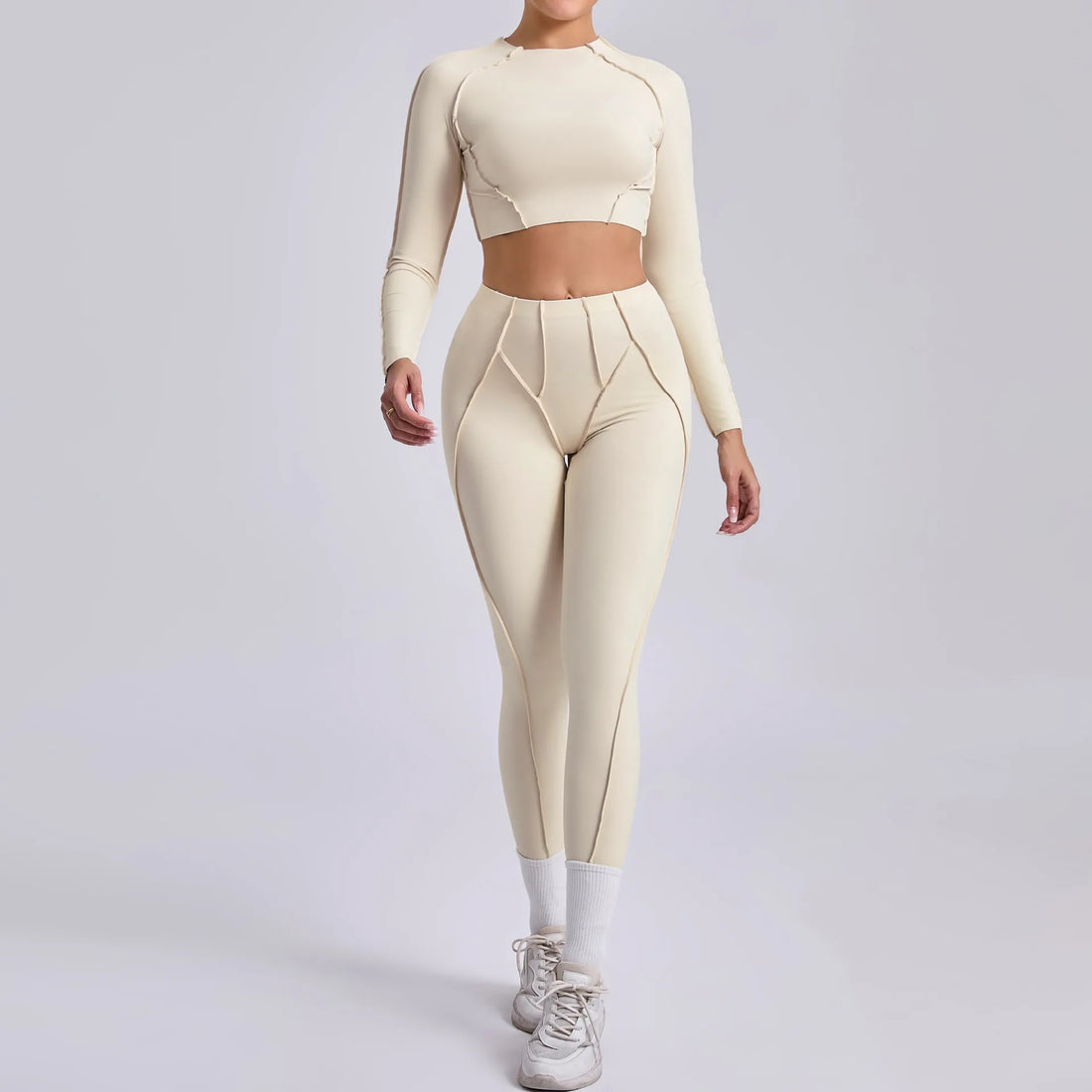 Long-Sleeve Push-Up Yoga Tracksuit