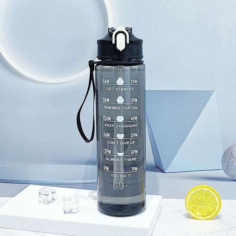 Time-Tracking Sports Water Bottle