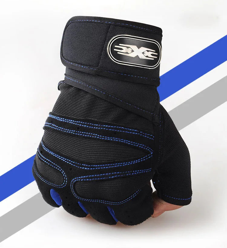 Wristband Weightlifting Gloves