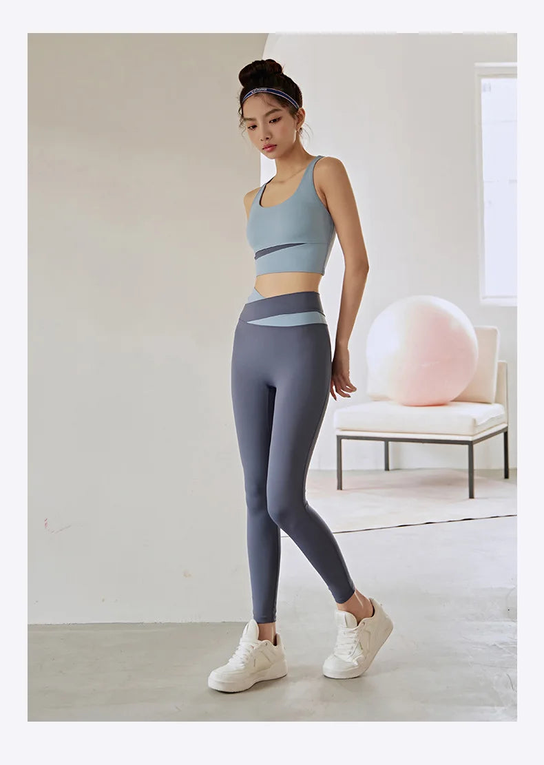 Yoga Set — Sports Bra with Leggings & Shorts