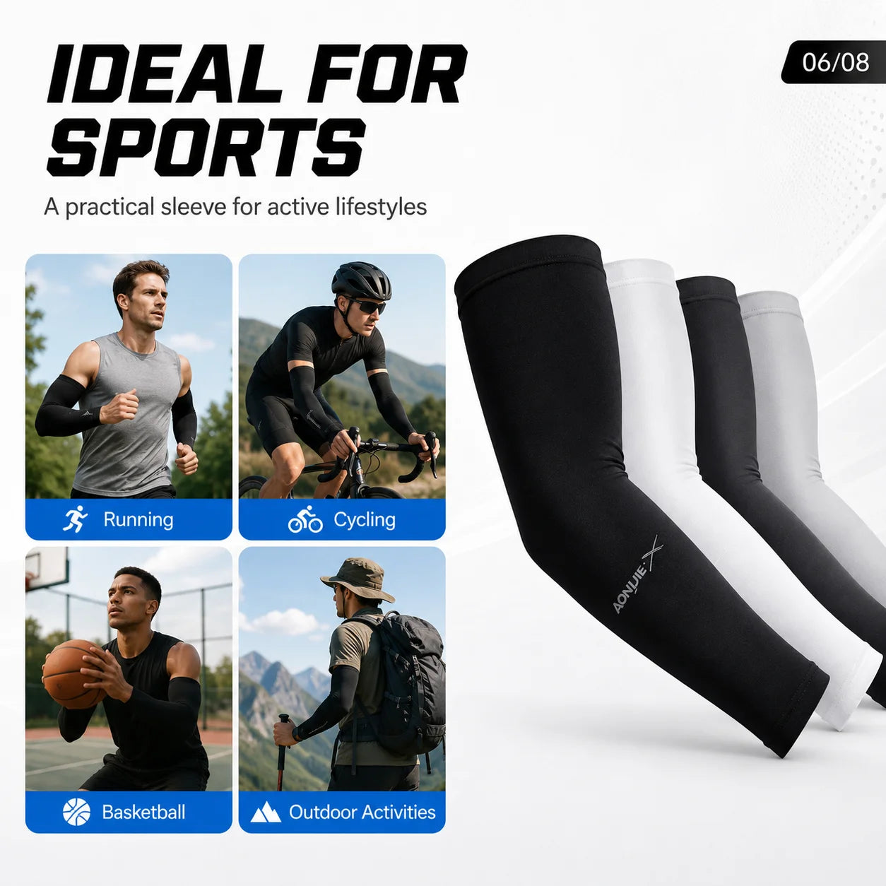 Sports Compression Arm Sleeves