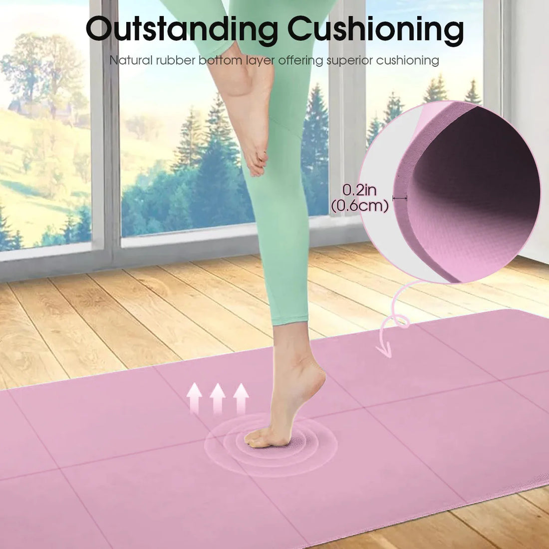 Yoga &amp; Pilates Mat (Multiple Thickness)