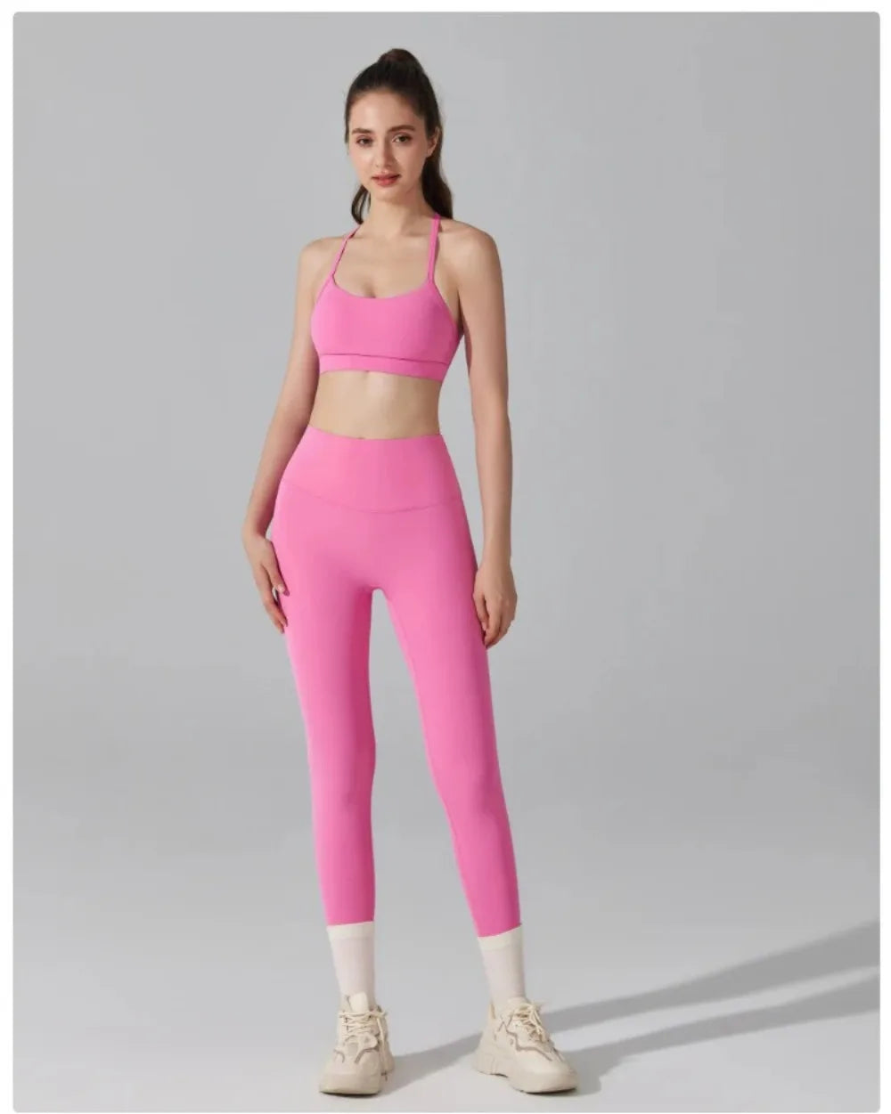 Sports Bra &amp; High-Waist Leggings Set