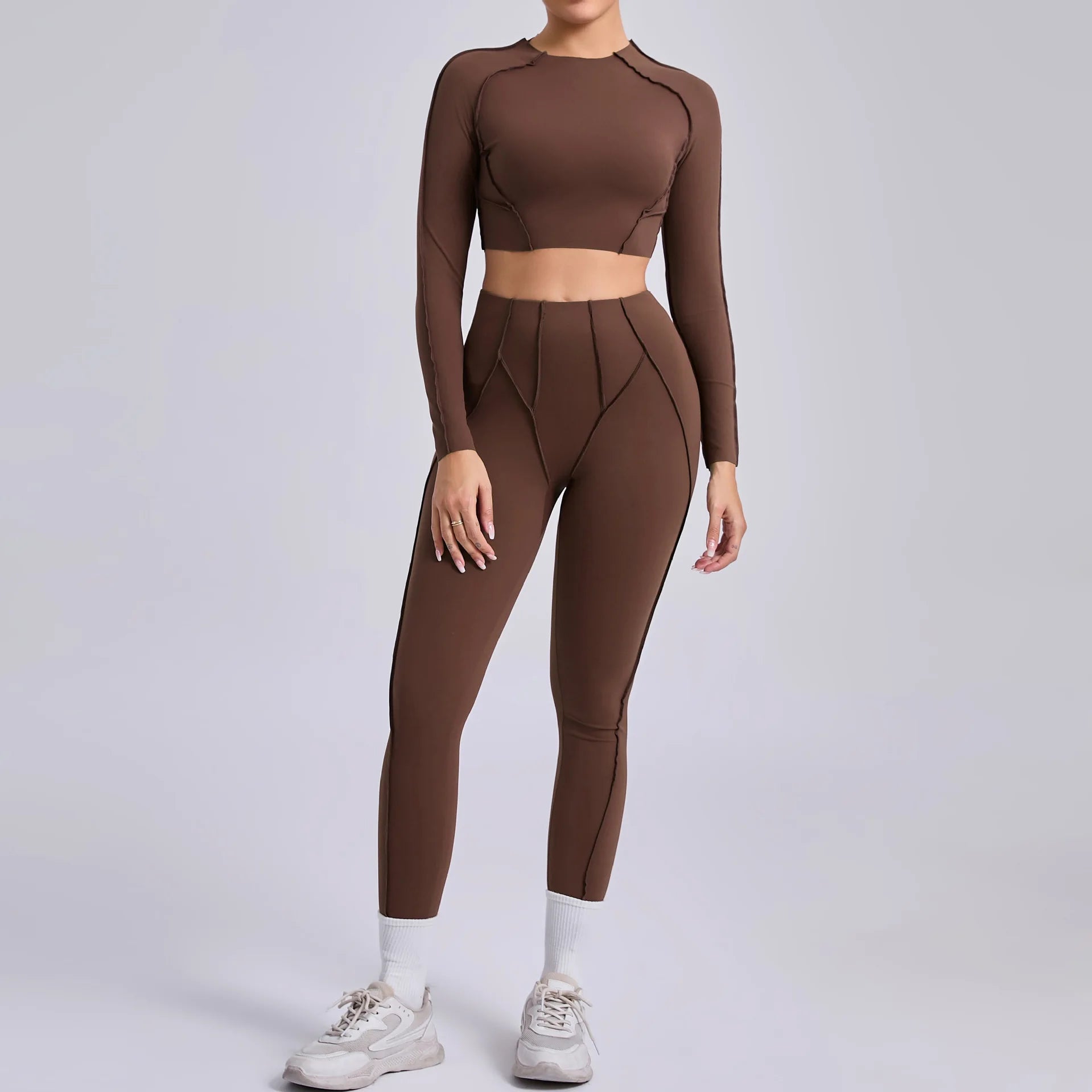 Long-Sleeve Push-Up Yoga Tracksuit
