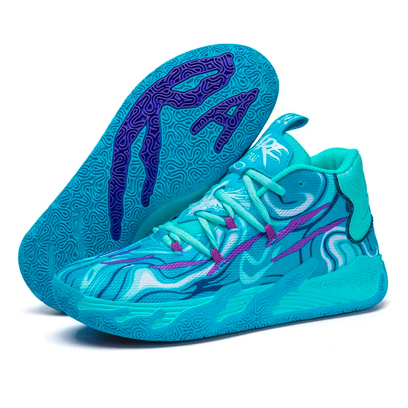 Cushioned High-Top Basketball Shoes
