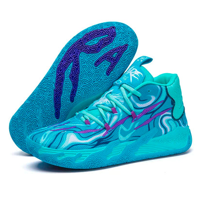 Cushioned High-Top Basketball Shoes
