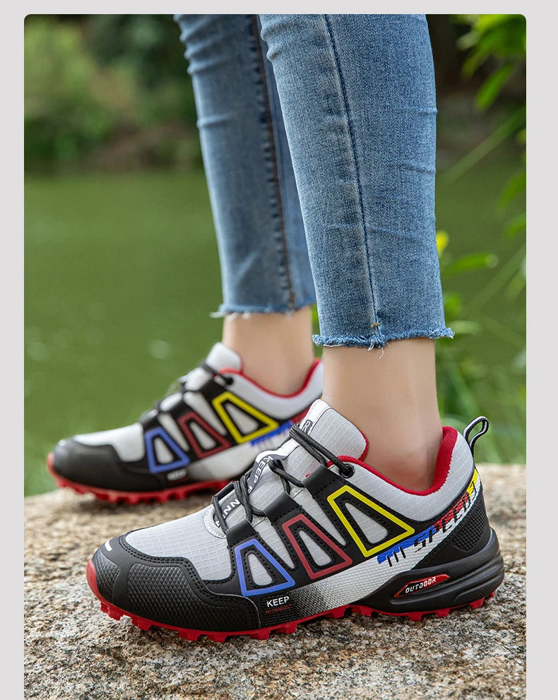 Women's Waterproof Hiking Shoes — All-Terrain Trail Sneakers