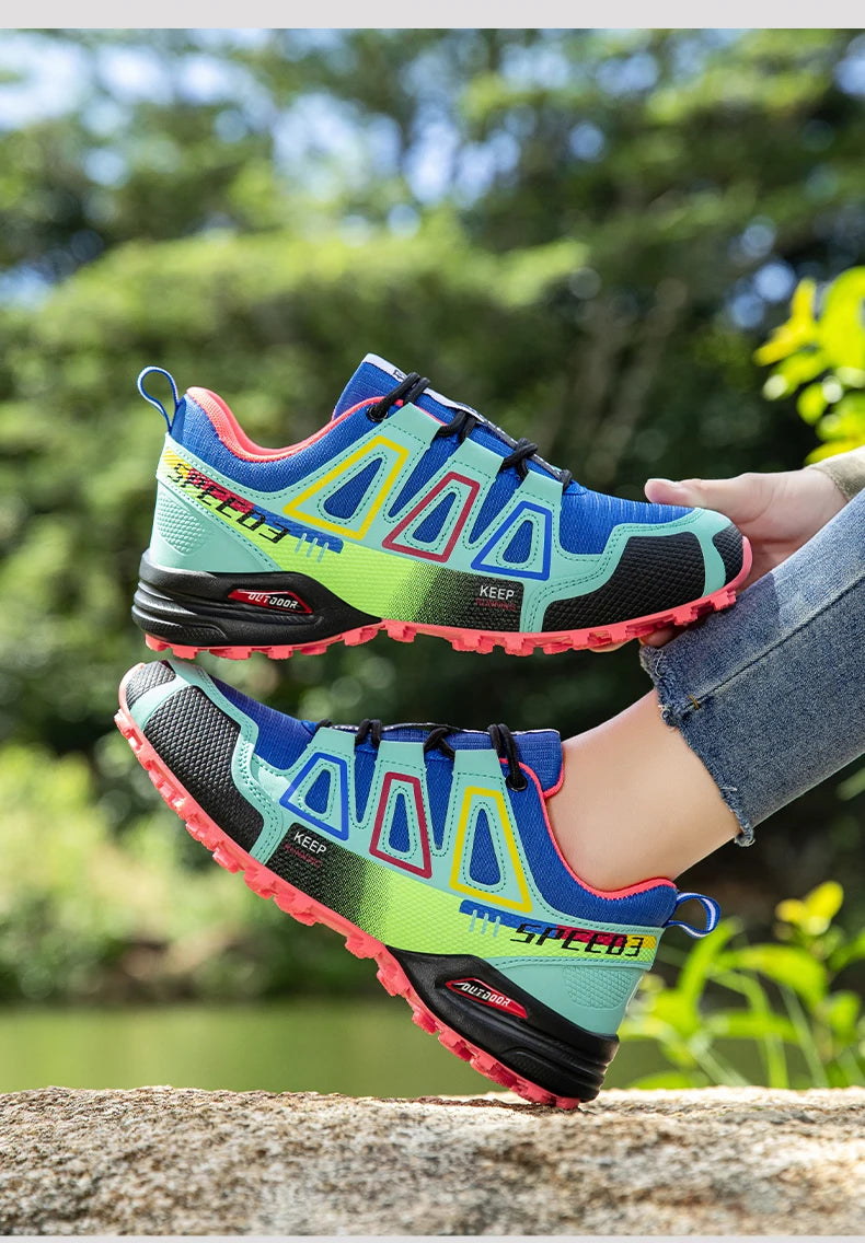 Women's Waterproof Hiking Shoes — All-Terrain Trail Sneakers