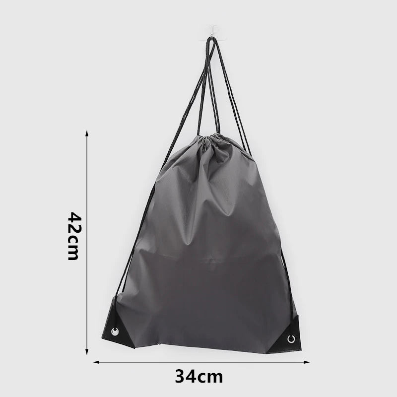 Drawstring Gym Bag with Clothes &amp; Shoe Storage