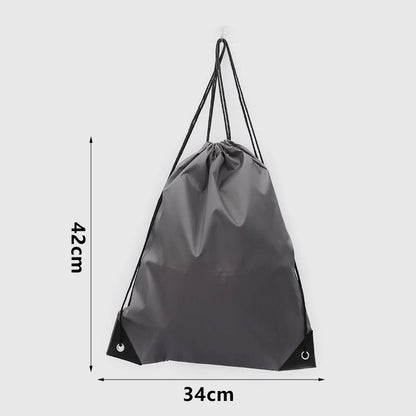 Drawstring Gym Bag with Clothes &amp;amp; Shoe Storage
