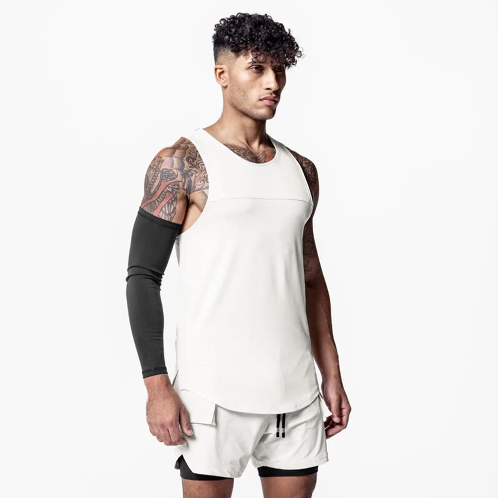 Men's Mesh Splice Tank Top