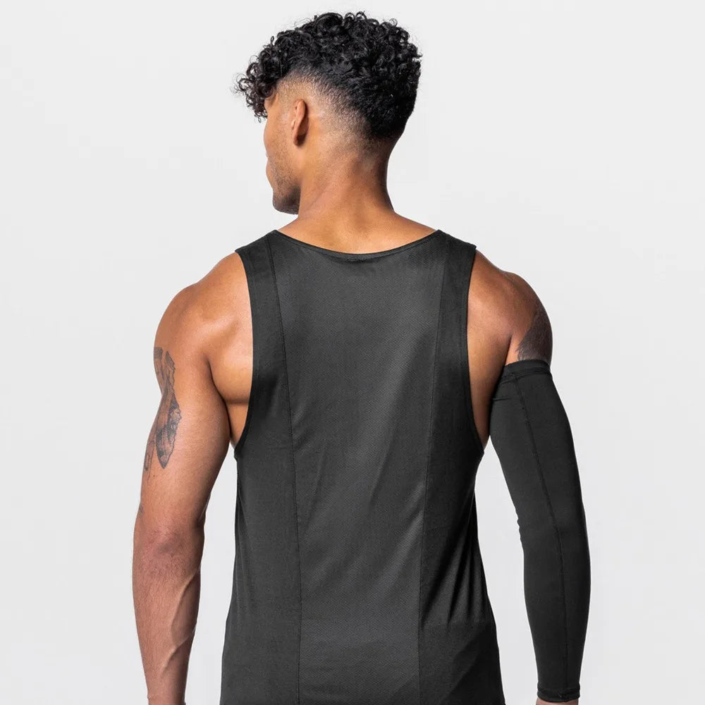 Men's Mesh Splice Tank Top