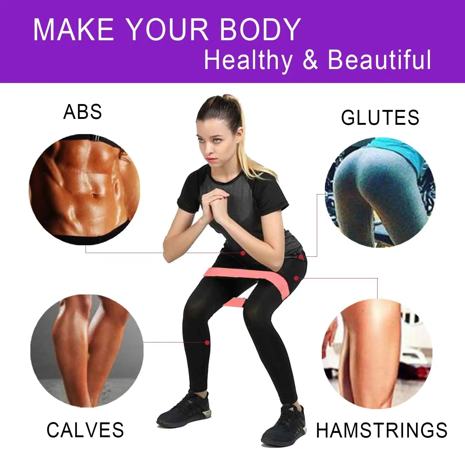 Hip &amp; Leg Resistance Loop Band