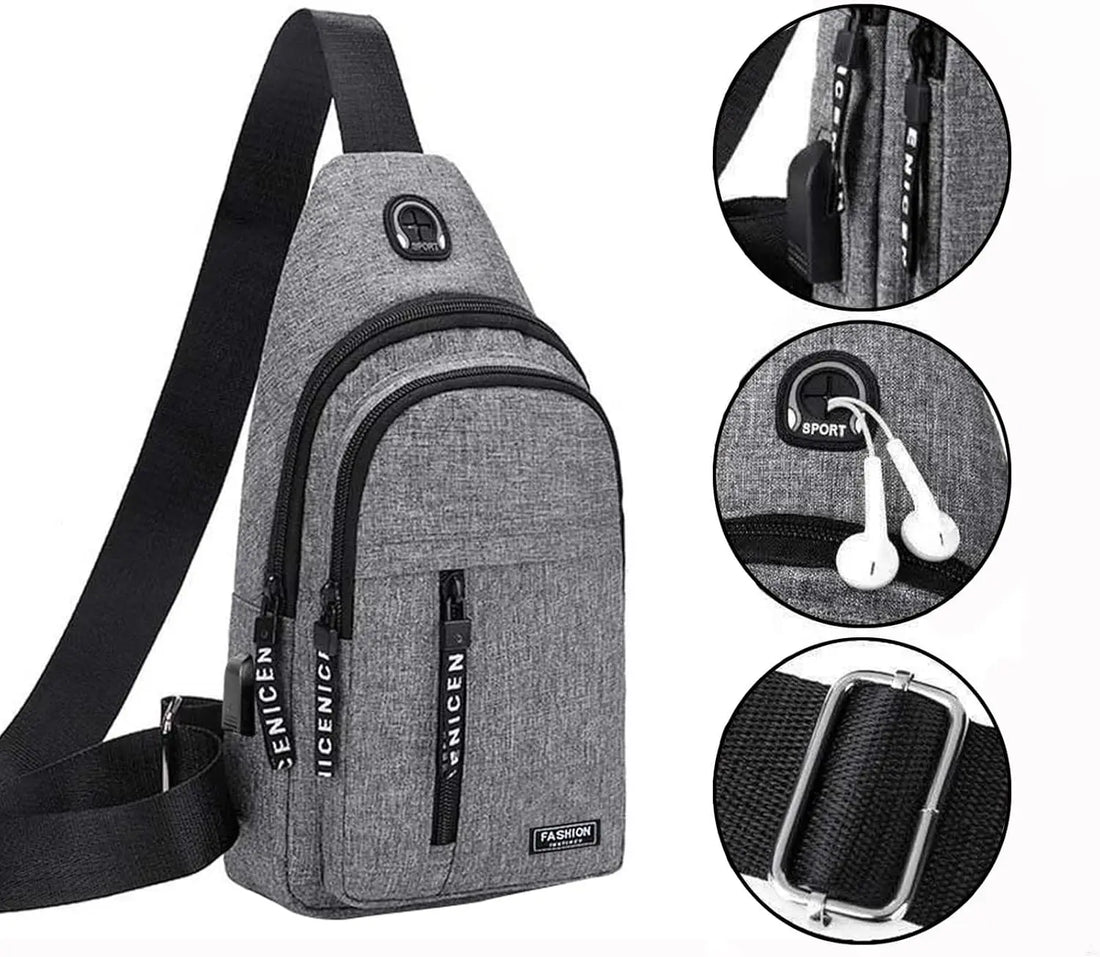 USB Charging Anti-Theft Sling Bag