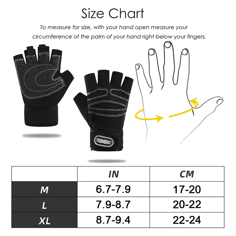 Half-Finger Wrist Wrap Gloves