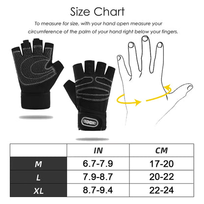 Half-Finger Wrist Wrap Gloves